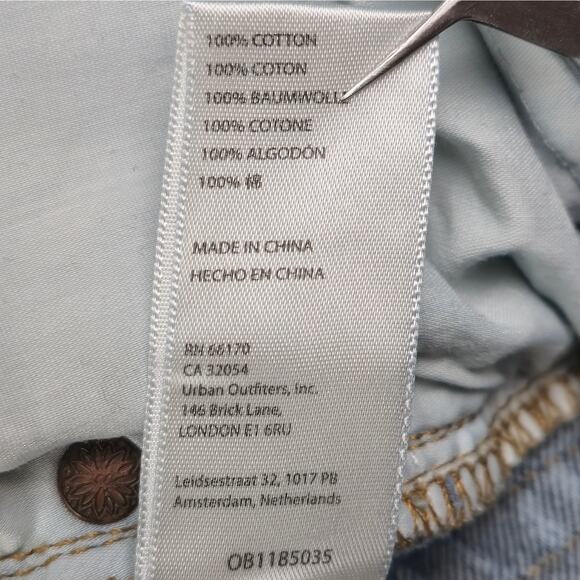 We the Free Jeans Womens Size 32 CRVY Destructed Straight Leg Free People - Picture 13 of 16